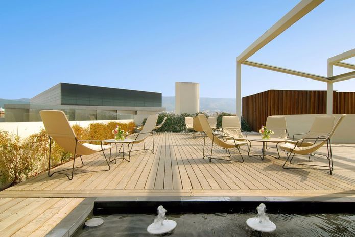 Herodion  Hotel_Roof Garden_New Acropolis Museum_View_Athens